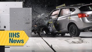 Small overlap test results for small SUVs  IIHS news [upl. by Azral]