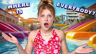 World’s Largest Waterpark to Ourselves Overcoming Fear [upl. by Anhpad]