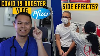 COVID 19 Booster Vaccine Vlog  Pfizer CVS Side Effects [upl. by Charin996]