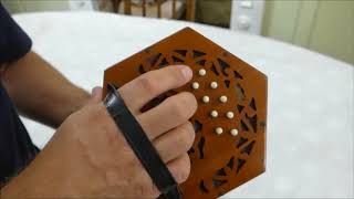 Lachenal Anglo Concertina 20 buttons CG tuning [upl. by Orlando]