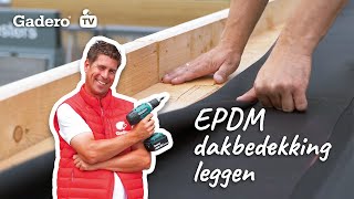 EPDM dakbedekking leggen Bekijk hier ons stappenplan [upl. by Anemolif]