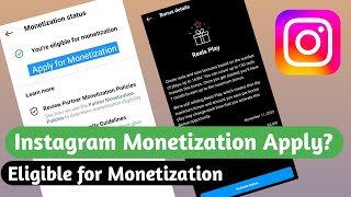 Instagram Monetize Enable  Complete Guide To Use Instagram Monetization Features  Eligible Insta [upl. by Piper]