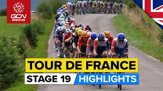 Punchy Profile Produces Fast Day Of Racing  Tour De France 2023 Highlights  Stage 19 [upl. by Richmond]