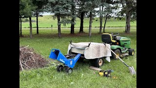 Landworks Wood Chipper not a shredder [upl. by Notyep]