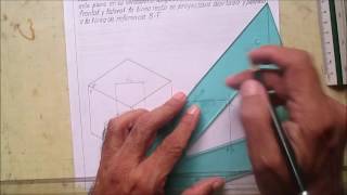 DIBUJO TÉCNICO BÁSICO  GEOMETRÍA DESCRIPTIVA  PROYECCIONES DE LA RECTA HORIZONTAL [upl. by Coster]