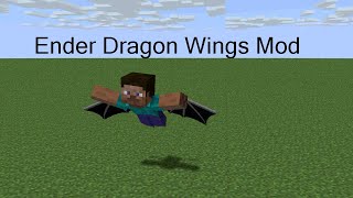 How to get FREE Ender Dragon Wings 189 Minecraft Mod Tutorial [upl. by Niltiak]