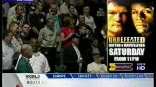 Undefeated Hatton vs Mayweather WeighIn 13 [upl. by Eiramit]