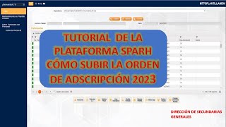 CÓMO SUBIR LA ORDEN DE ADSCRIPCIÓN O NOMBRAMIENTO A LA PLATAFORMA SPARH CENSUS [upl. by Harihs]