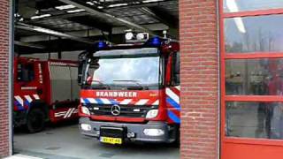 Brandweer Enkhuizen rukt uit voor rookmelder Herfstzon [upl. by Low]