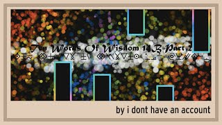 Ten Words of Wisdom 14B part 2 [upl. by Eaned]