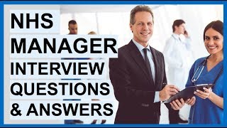 NHS MANAGER Interview Questions And Answers [upl. by Tisbee]