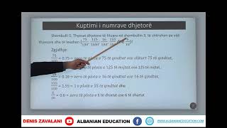 6 02 048 Java e dymbëdhjetë Matematikë Kuptimi i numrave dhjetorë [upl. by Yoong]