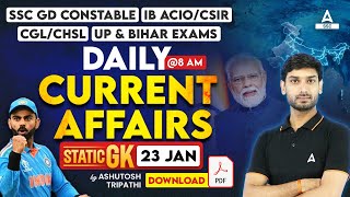 23 January Current Affairs 2024  Current Affairs Today GK Question amp Answer by Ashutosh Tripathi [upl. by Leverett203]