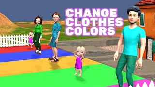 Colors for Kids  Change Clothes Colors KidsneyTV  Nursery Rhymes Riddles amp Learning Videos [upl. by Cire]