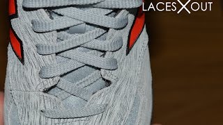 Criss Cross Lacing Tutorial With Room to Tie  Laces Out [upl. by Acimot]