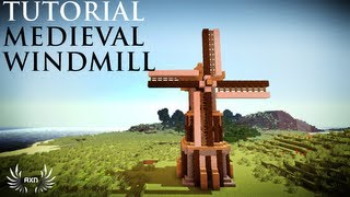 Minecraft  How to Build a Medieval Windmill [upl. by Rey312]