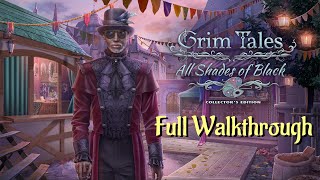 Lets Play  Grim Tales 24  All Shades of Black  Full Walkthrough [upl. by Cattan779]