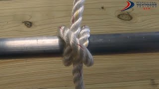 How to Tie a Clove Hitch Knot Tutorial  Professional Yacht Training USA [upl. by Lladnyk]