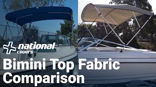 3Bow Bimini Top Fabric Comparison  Features amp Benefits  National Covers [upl. by Anwahsad]