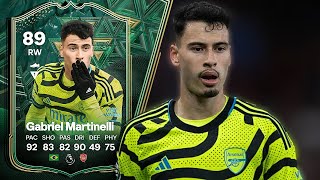 89 WINTER WILDCARDS MARTINELLI PLAYER REVIEW FC 24 [upl. by Allerus]