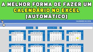 Calendário no Excel  A Melhor Forma de Fazer um Calendário no Excel Automático [upl. by Ennagem517]