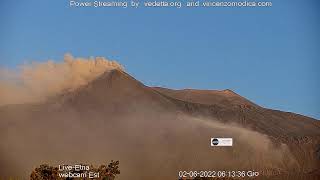 Etna Live Webcam  Episode 020622 [upl. by Waldon]