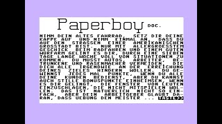 Paperboy Review for the Commodore 16 Plus4 by John Gage [upl. by Nainatrad]