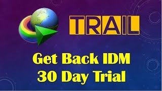 How to use idm after 30days trial period Without any crack [upl. by Dirraj]