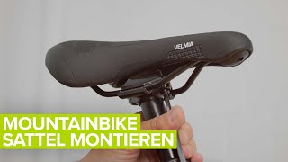 Anleitung  VELMIA Mountainbike Sattel montieren und ergonomisch einstellen [upl. by Eelyak]