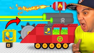 Making LEGO into DANGEROUS VEHICLES  TOYS Crash Arena [upl. by Sisxela]