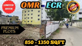 NO43🤩OMR  ECR CONNECT ROAD ONLY JUST 10 PREMIUM PLOTS CORNER AND SEMI COMMERCIAL AVAILABLE [upl. by Lora]