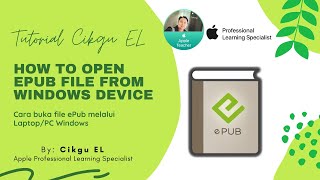 How to open ePub file from Windows PC or Laptop  Cara Buka ePub file di laptop atau PC Windows [upl. by Ricoriki]