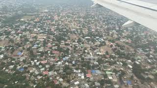 Landing at Kinshasa International Airport [upl. by Adikam113]