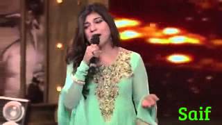 Mirchi Music Award 2014 Alka Yagnik tribute to SRK [upl. by Ellerad]