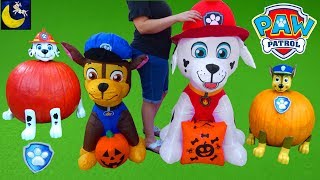 Paw Patrol Halloween Pumpkin Kits for Kids Chase Marshall Trick or Treat Inflatable Decorations Toys [upl. by Zoba]