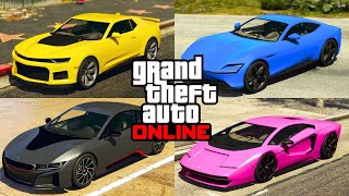 TOP 5 FASTEST CARS IN GTA ONLINE UPDATED AUGUST 2024 [upl. by Phineas]