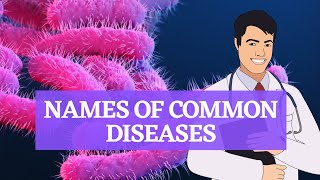 common diseases and sicknesses names  Health Vocabulary  Listen and Repeat [upl. by Akierdna]