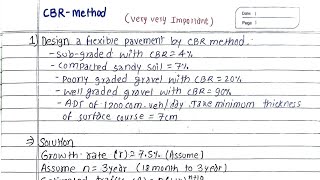 Unit5  Road Pavement  CBR method for Road Design  Transportation Engineering 2nd  Prashant [upl. by Silevi]