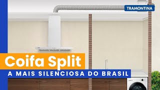 Qual a coifa mais silenciosa Conheça os modelos Split  Tramontina [upl. by Nosnar]