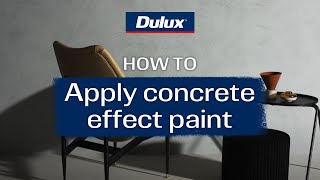 How to paint using Dulux Design Concrete Effect  Dulux NZ [upl. by Berhley]