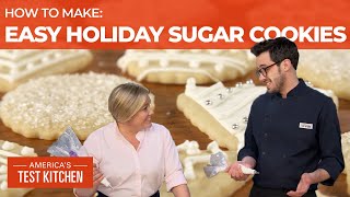 How to Make Easy Sugar Cookies with Decorations [upl. by Lak502]