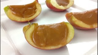 CARAMEL APPLE SLICES  Halloween recipe [upl. by Ssegrub177]