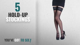 Top 10 HoldUp Stockings 2018 NEW Lace Top 20 Denier Sheer Hold Ups Stockings 17 Various [upl. by Kcirderf469]