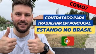 COMO conseguir trabalho em Portugal estando no Brasil  2022 [upl. by Sib948]