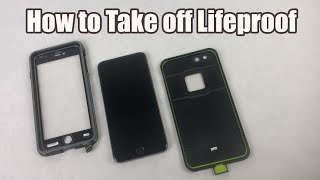 How to Take a Lifeproof Fre Case Off Any iPhone [upl. by Nadnal]