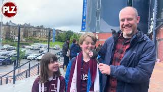 Hearts fans excited for Hampden [upl. by Crispas827]