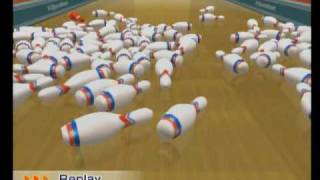 Wii Sports Resort 100Pin Bowling Off The Wall x4 [upl. by Neveda]