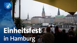 Tag der Deutschen Einheit Bürgerfest in Hamburg [upl. by Adnohsek358]