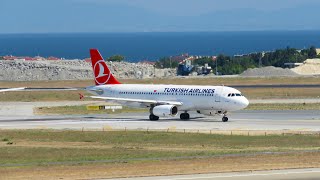 Turkish Airlines Airbus A340313 amp A320232  Landing amp Takeoff at Istanbul Atatürk Airport [upl. by Yelad]