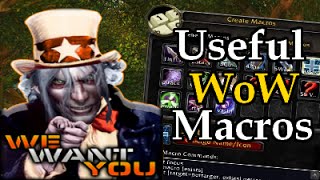 Useful WoW Macros 1  Mass Guild Invites amp Whispers Combat Log Fix Emote Spam [upl. by Mendie]